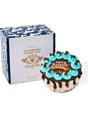 Delicious Peanut Butter Dog Birthday Cake - Hand Decorated Mini Treat for All